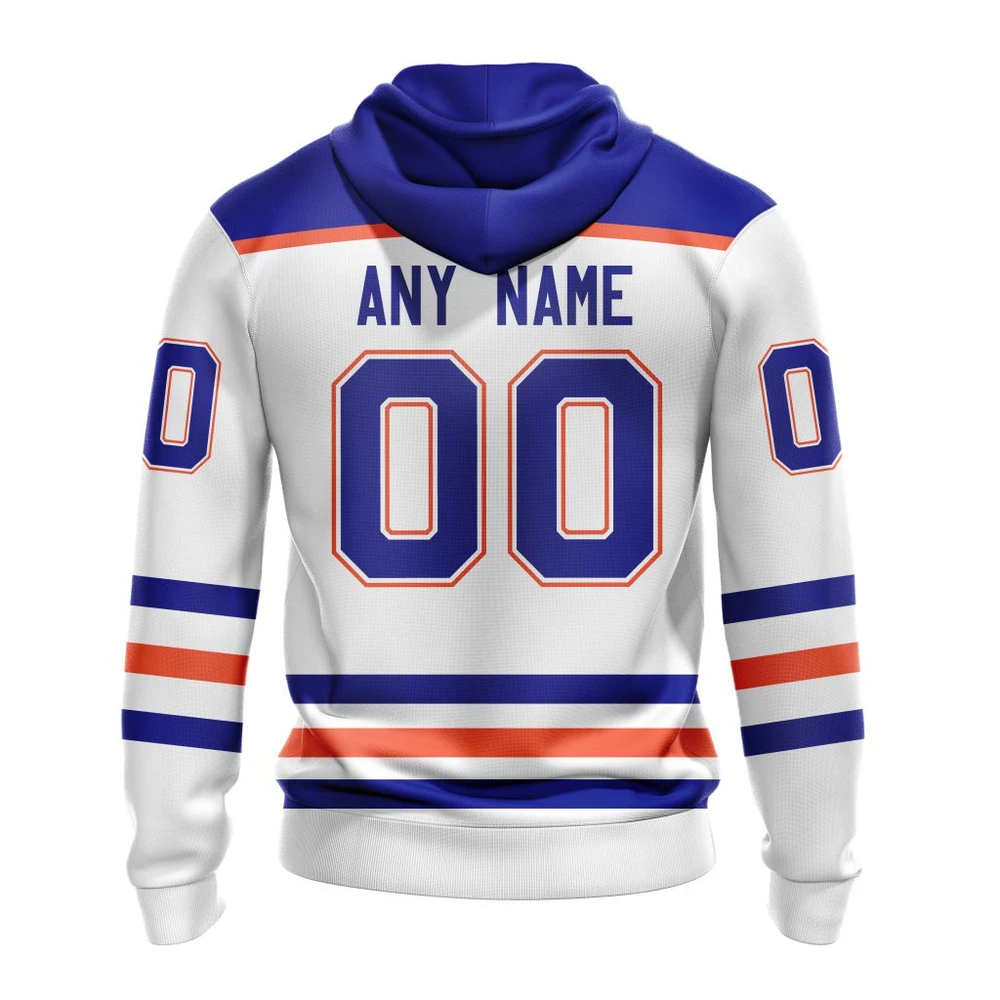 Hoodie NHL Edmonton Oilers White Away QTNHL080524A1530HD - Image 2