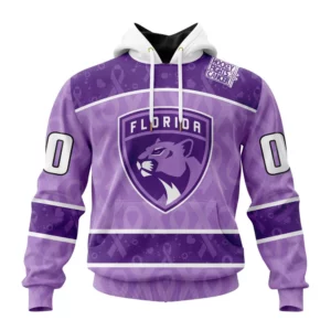 Hoodie NHL Florida Panthers New Lavender Hockey Fight Cancer St2301 QTNHL080524A1488HD