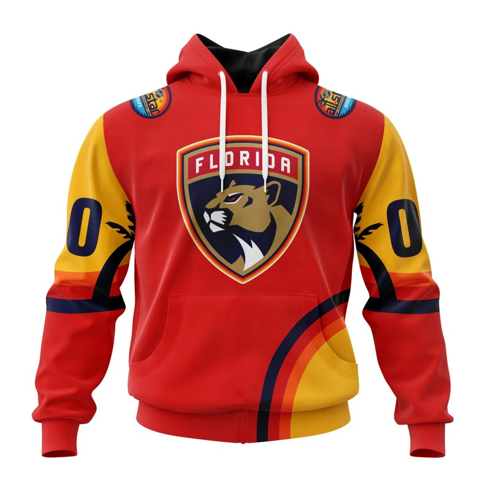 Hoodie NHL Florida Panthers Special All-Star Game Design With Florida Sunset QTNHL080524A2599HD