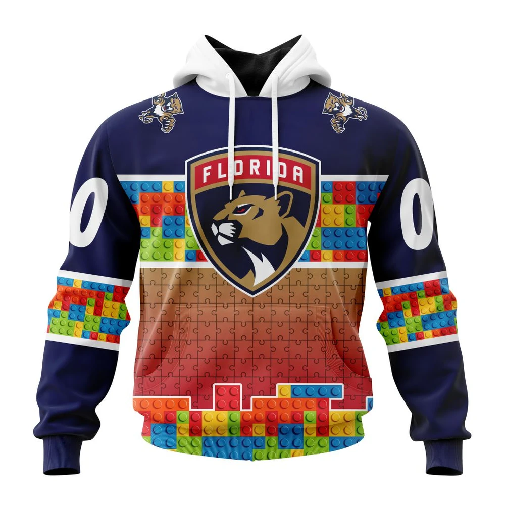 Hoodie NHL Florida Panthers Special Autism Awareness Design V2301 QTNHL080524A2241HD