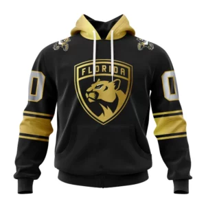 Hoodie NHL Florida Panthers Special Black And Gold Design St2401 QTNHL080524A774HD