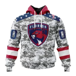 Hoodie NHL Florida Panthers Special Camo Design For Veterans Day St2301 QTNHL080524A1806HD
