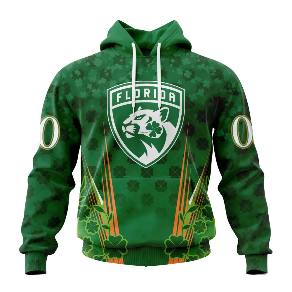 Hoodie NHL Florida Panthers Special Design For St. Patrick's Day St2402 QTNHL080524A1154HD