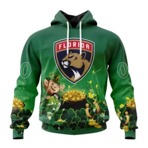 Hoodie NHL Florida Panthers Special Design For St. Patrick&apos;s Day St2403 QTNHL080524A904HD