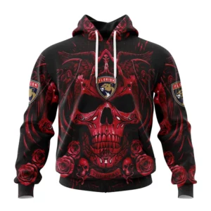 Hoodie NHL Florida Panthers Special Design With Skull Art St2203 QTNHL080524A140HD