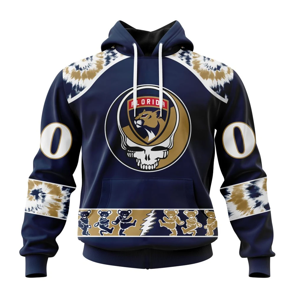 Hoodie NHL Florida Panthers Special Grateful Dead Design St2301 QTNHL080524A259HD