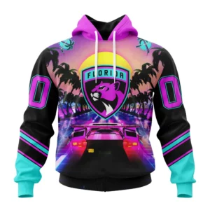 Hoodie NHL Florida Panthers Special Miami Vice Design St2301 QTNHL080524A2254HD