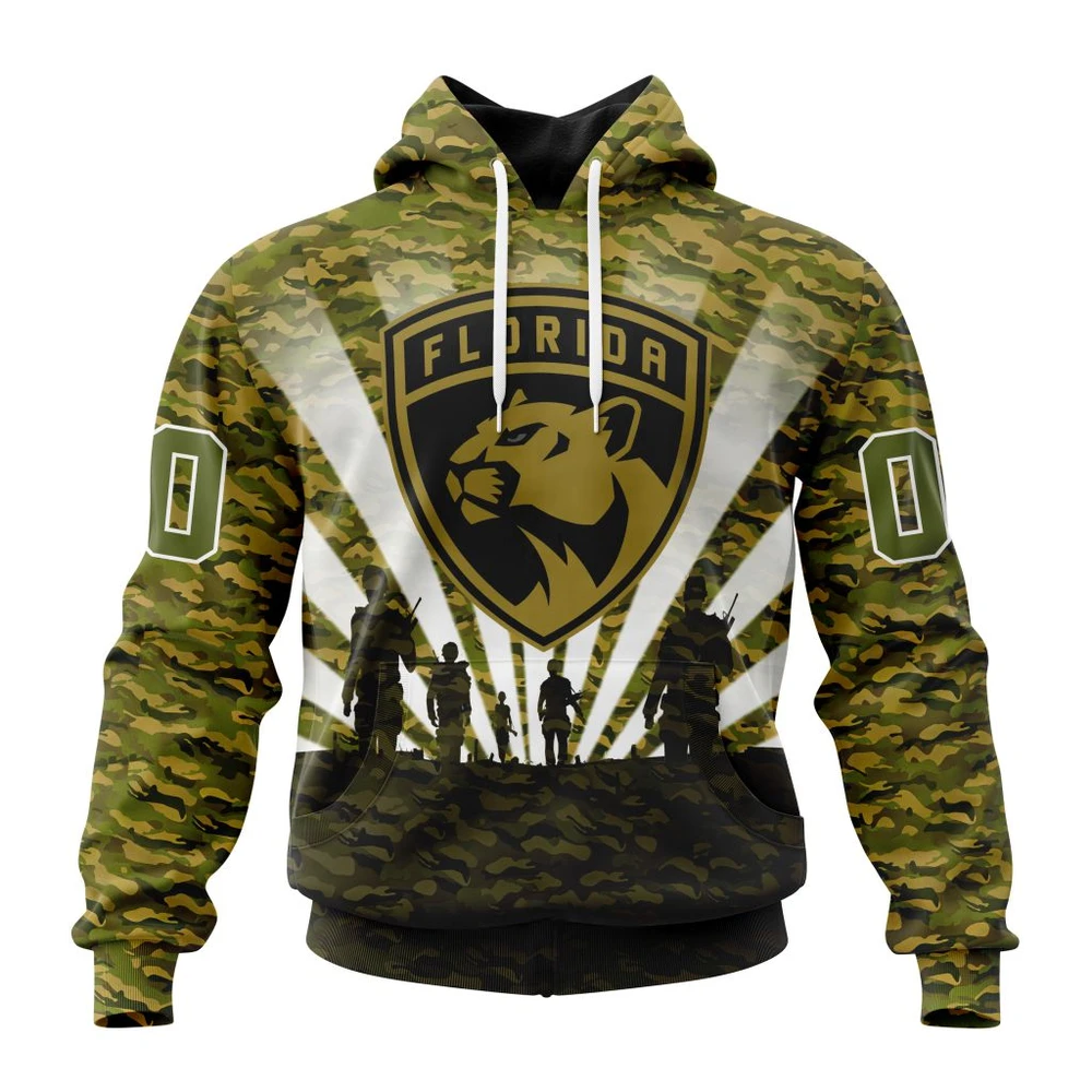 Hoodie NHL Florida Panthers Special Military Camo Kits For Veterans Day And Rememberance Day St2201 QTNHL080524A3475HD