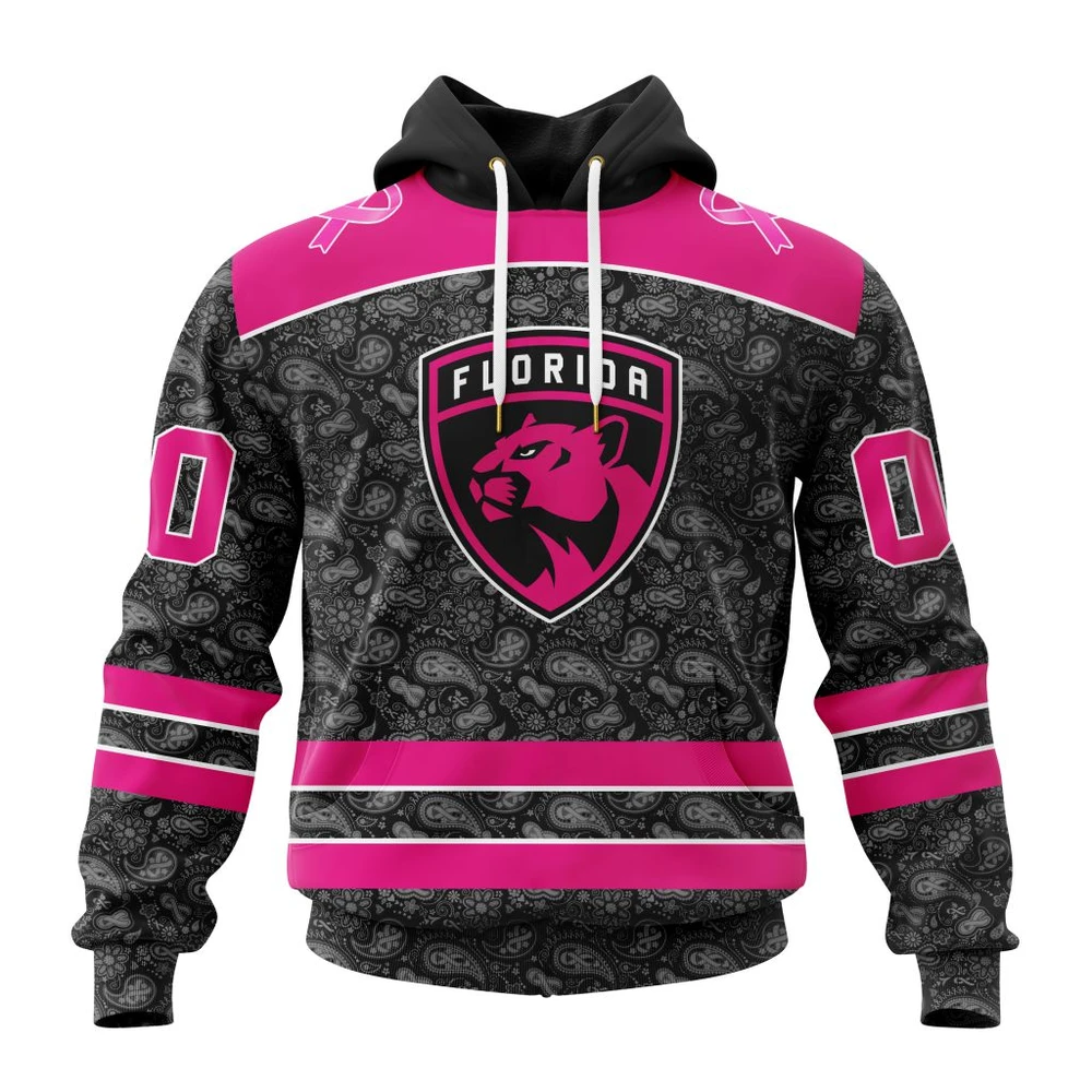 Hoodie NHL Florida Panthers Special Pink In The Rink Fight Breast Cancer St2301 QTNHL080524A250HD