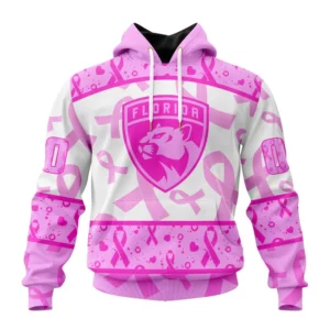 Hoodie NHL Florida Panthers Special Pink October Breast Cancer Awareness Month St2302 QTNHL080524A1866HD