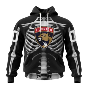 Hoodie NHL Florida Panthers Special Skeleton Costume For Halloween St2301 QTNHL080524A2031HD
