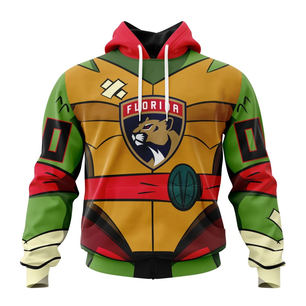 Hoodie NHL Florida Panthers Special Teenage Mutant Ninja Turtles Design St2301 QTNHL080524A2273HD