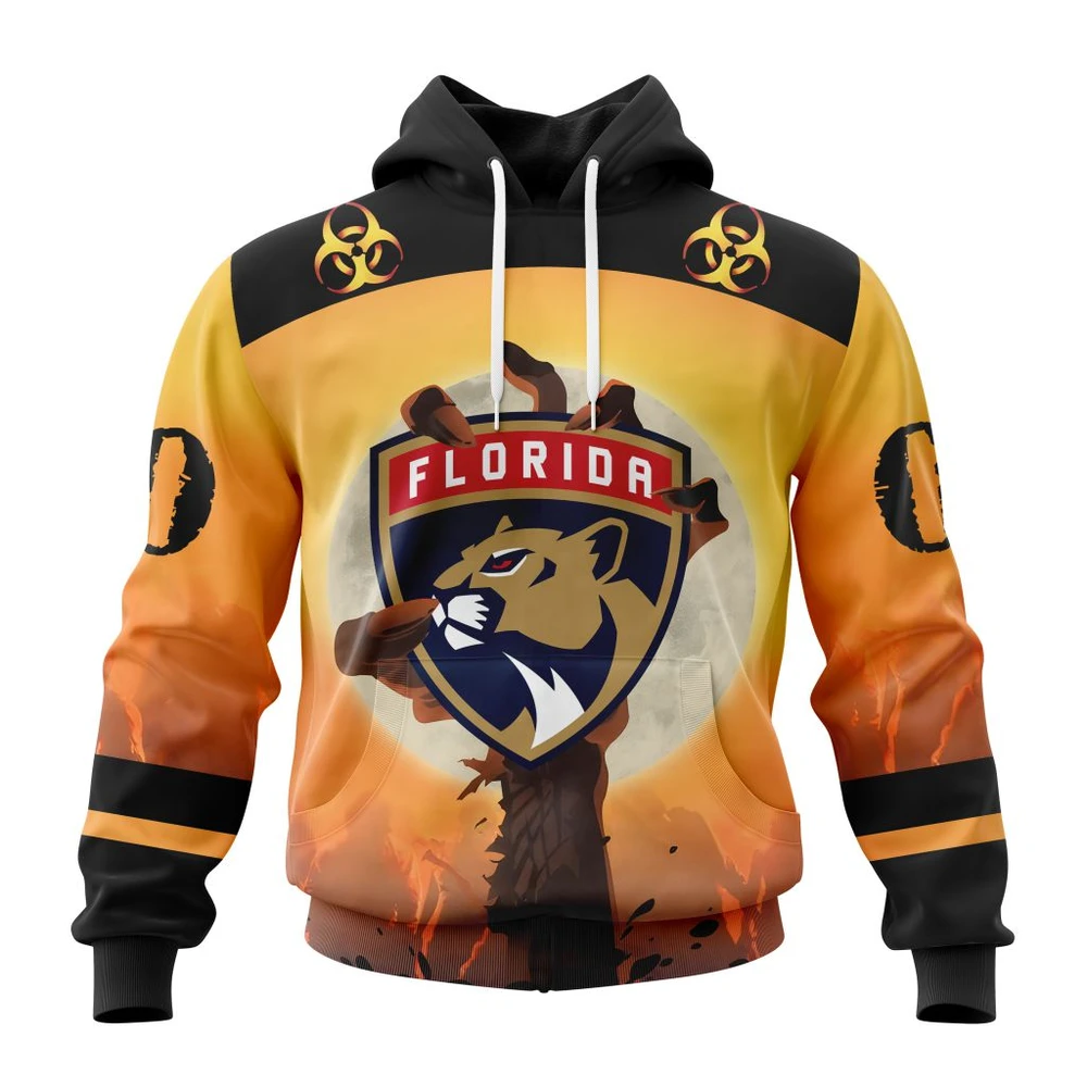 Hoodie NHL Florida Panthers Special Zombie Design For Halloween St2305 QTNHL080524A1941HD