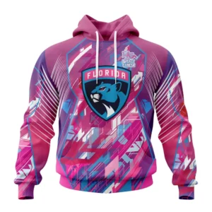 Hoodie NHL Florida Panthers, Specialized Design I Pink I Can! Fearless Again Breast Cancer QTNHL080524A3569HD