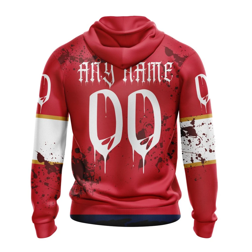 Hoodie NHL Florida Panthers, Specialized Design Jersey With Your Ribs For Halloween QTNHL080524A3509HD - Image 2