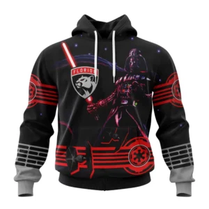 Hoodie NHL Florida Panthers, Specialized Starwar Darth Vader Version Jersey QTNHL080524A3179HD