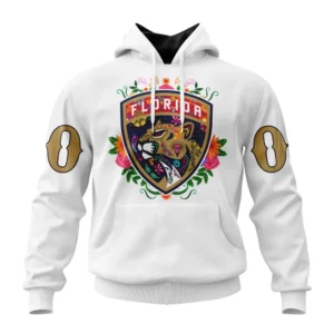 Hoodie NHL Florida Panthers, Specialized Unisex Kits Dia De Muertos QTNHL080524A2862HD