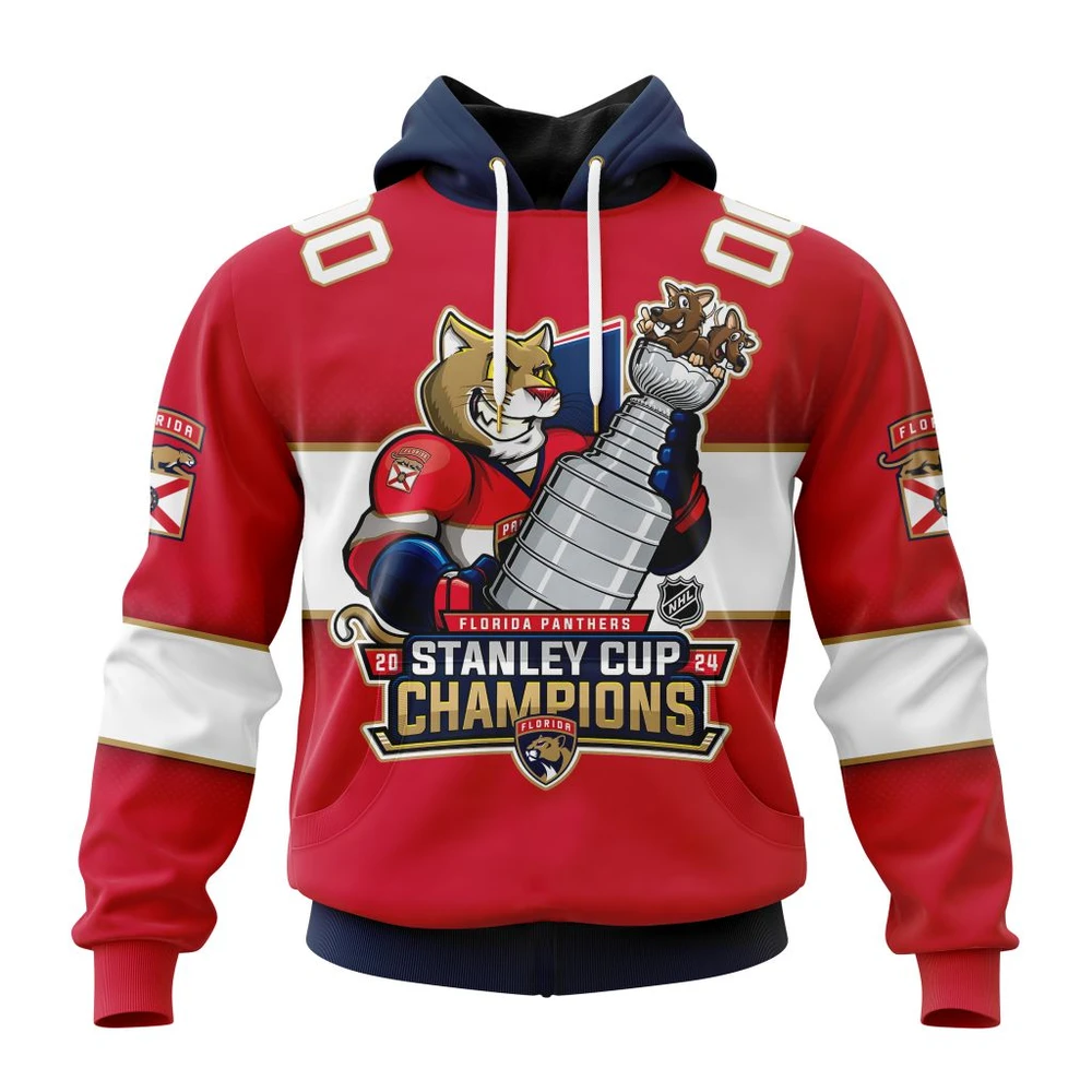 Hoodie NHL Florida Panthers Stanley Cup Champions Home Design QTNHL080524A434HD