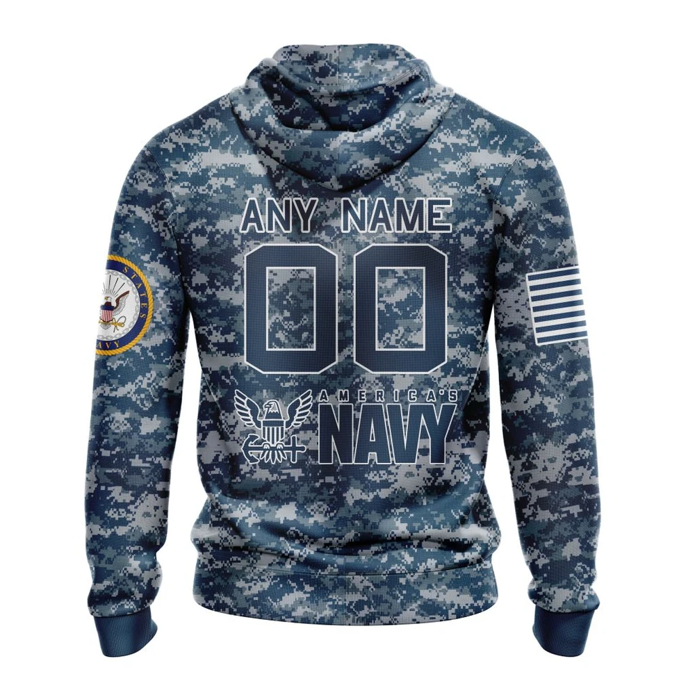Hoodie NHL Los Angeles Kings Honor Us Navy Veterans St2202 QTNHL080524A3153HD - Image 2