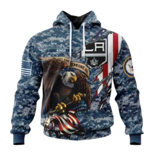 Hoodie NHL Los Angeles Kings Honor Us Navy Veterans St2202 QTNHL080524A3153HD