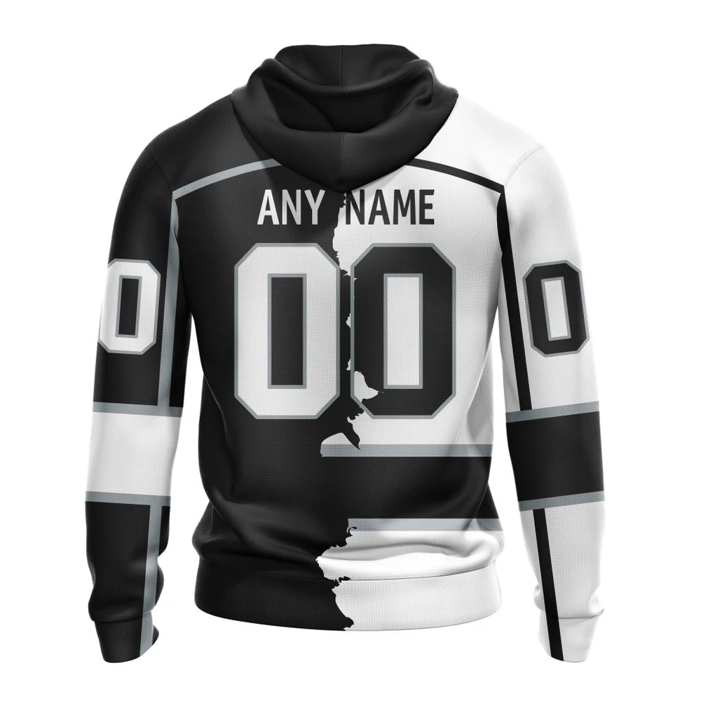 Hoodie NHL Los Angeles Kings Personalize Home Mix Away Kits QTNHL080524A205HD - Image 2