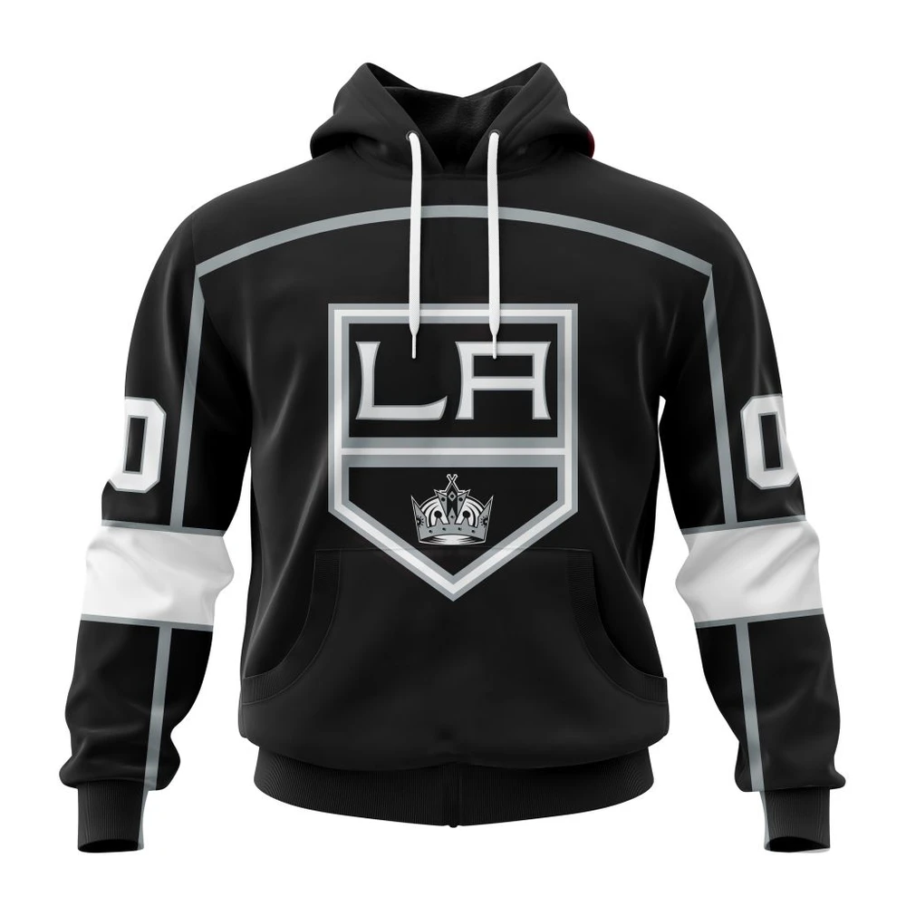 Hoodie NHL Los Angeles Kings Personalized Home Kits QTNHL080524A1553HD