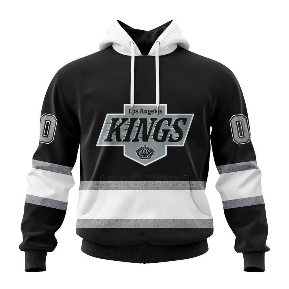 Hoodie NHL Los Angeles Kings Personalized - Home Kits QTNHL080524A432HD
