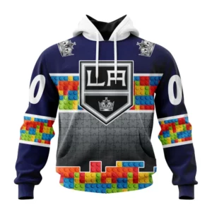 Hoodie NHL Los Angeles Kings Special Autism Awareness Design V2301 QTNHL080524A2240HD