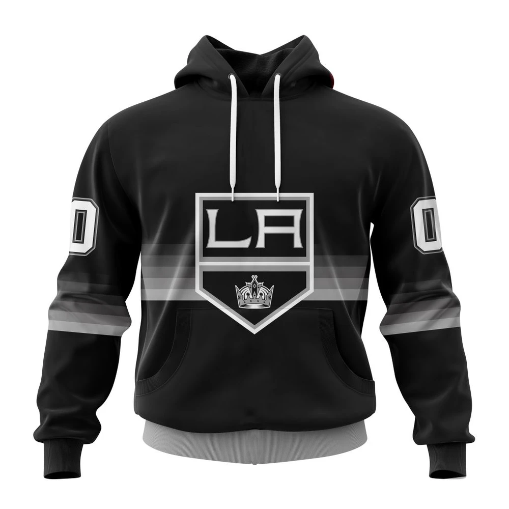Hoodie NHL Los Angeles Kings Special Black And Gradient Design St2301 QTNHL080524A1410HD
