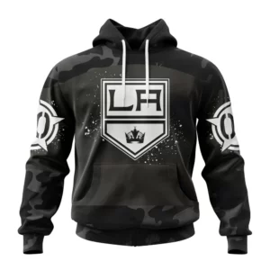 Hoodie NHL Los Angeles Kings Special Black Camo Design For Veterans Day St2304 QTNHL080524A1613HD