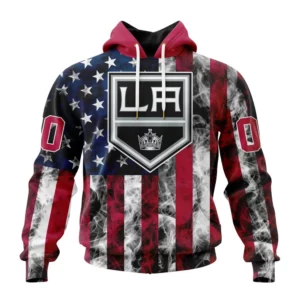 Hoodie NHL Los Angeles Kings Special Design For Independence Day The Fourth Of July St2401 QTNHL080524A491HD