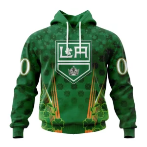 Hoodie NHL Los Angeles Kings Special Design For St. Patrick&apos;s Day St2402 QTNHL080524A1153HD