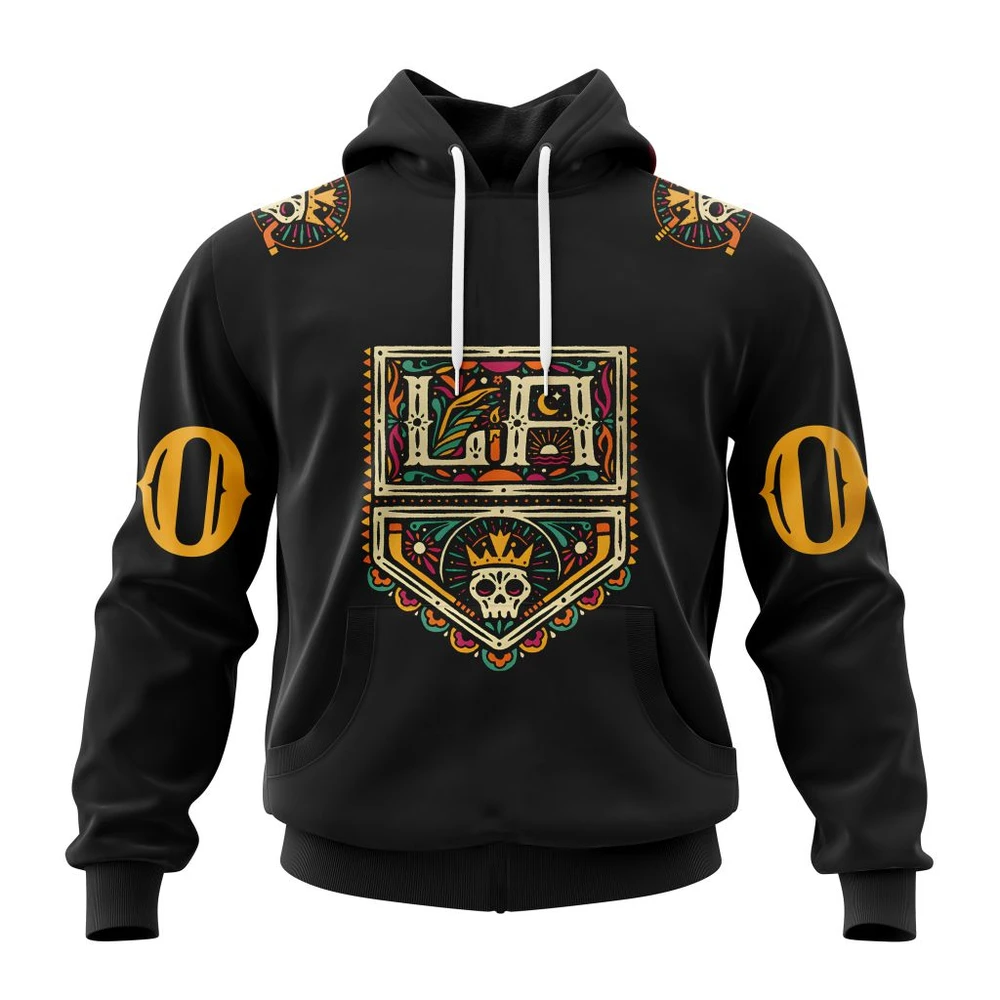 Hoodie NHL Los Angeles Kings Special Dia De Los Muertos QTNHL080524A1468HD