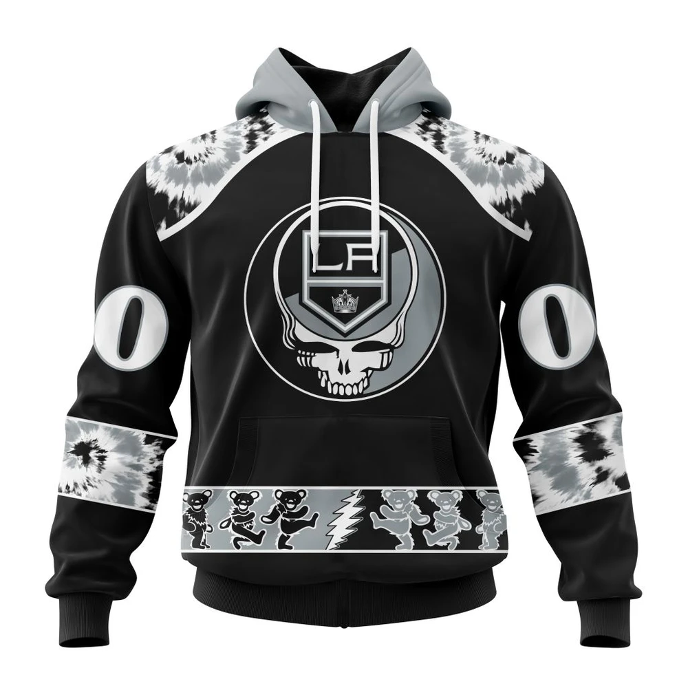 Hoodie NHL Los Angeles Kings Special Grateful Dead Design St2301 QTNHL080524A258HD