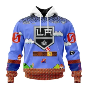 Hoodie NHL Los Angeles Kings Special Kits With Super Mario Game Design QTNHL080524A2449HD