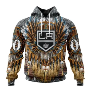 Hoodie NHL Los Angeles Kings Special Native Costume Design St2201 QTNHL080524A2740HD