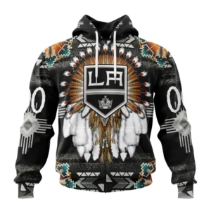 Hoodie NHL Los Angeles Kings Special Native Costume Design St2202 QTNHL080524A2685HD