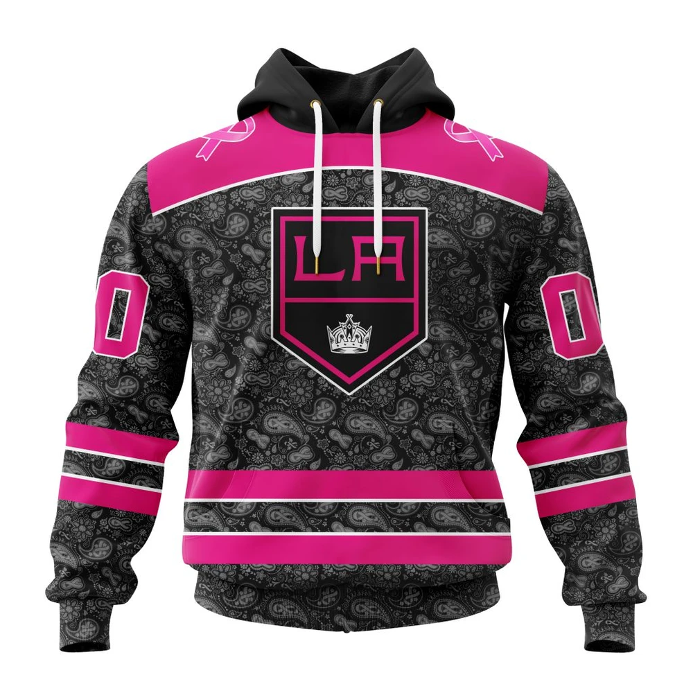 Hoodie NHL Los Angeles Kings Special Pink In The Rink Fight Breast Cancer St2301 QTNHL080524A2086HD