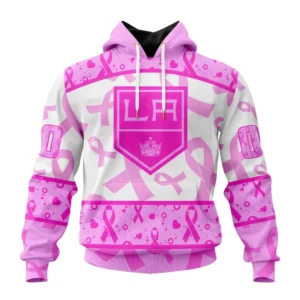 Hoodie NHL Los Angeles Kings Special Pink October Breast Cancer Awareness Month St2302 QTNHL080524A1865HD