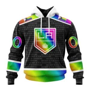 Hoodie NHL Los Angeles Kings Special Pride Design Hockey Is For Everyone QTNHL080524A2713HD