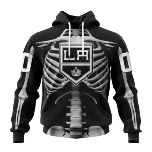 Hoodie NHL Los Angeles Kings Special Skeleton Costume For Halloween St2301 QTNHL080524A2030HD