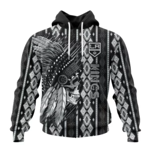 Hoodie NHL Los Angeles Kings Special Skull Native Design St2301 QTNHL080524A2115HD