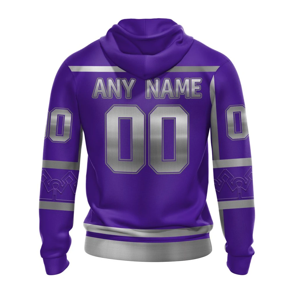 Hoodie NHL Los Angeles Kings Special Two-Tone Design St2401 QTNHL080524A459HD - Image 2