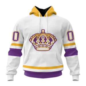 Hoodie NHL Los Angeles Kings Special Whiteout Design St2401 QTNHL080524A569HD