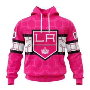 Hoodie NHL Los Angeles Kings, Specialized Design I Pink I Can! In October We Wear Pink Breast Cancer QTNHL080524A3622HD