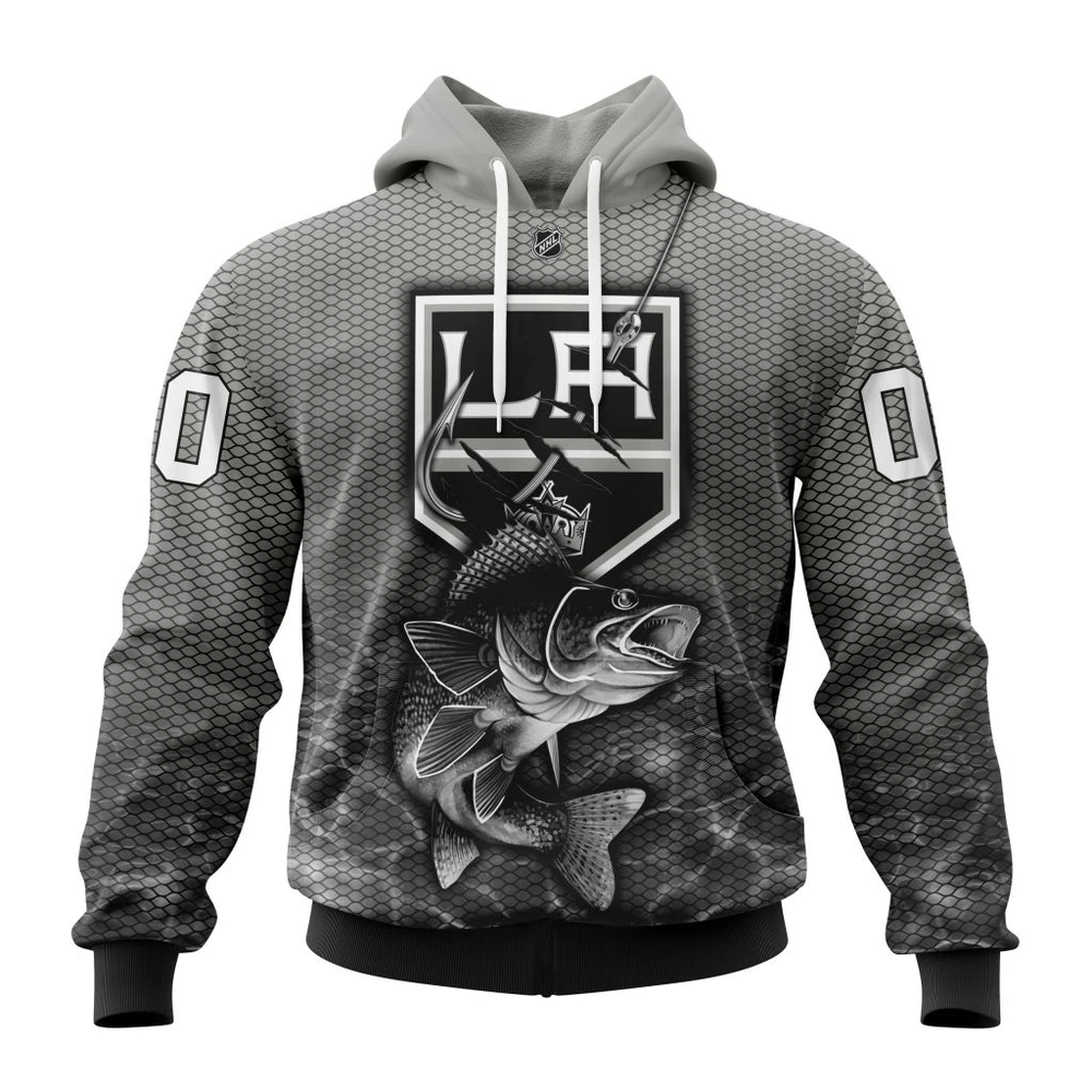 Hoodie NHL Los Angeles Kings, Specialized Fishing Style St2201 QTNHL080524A3996HD