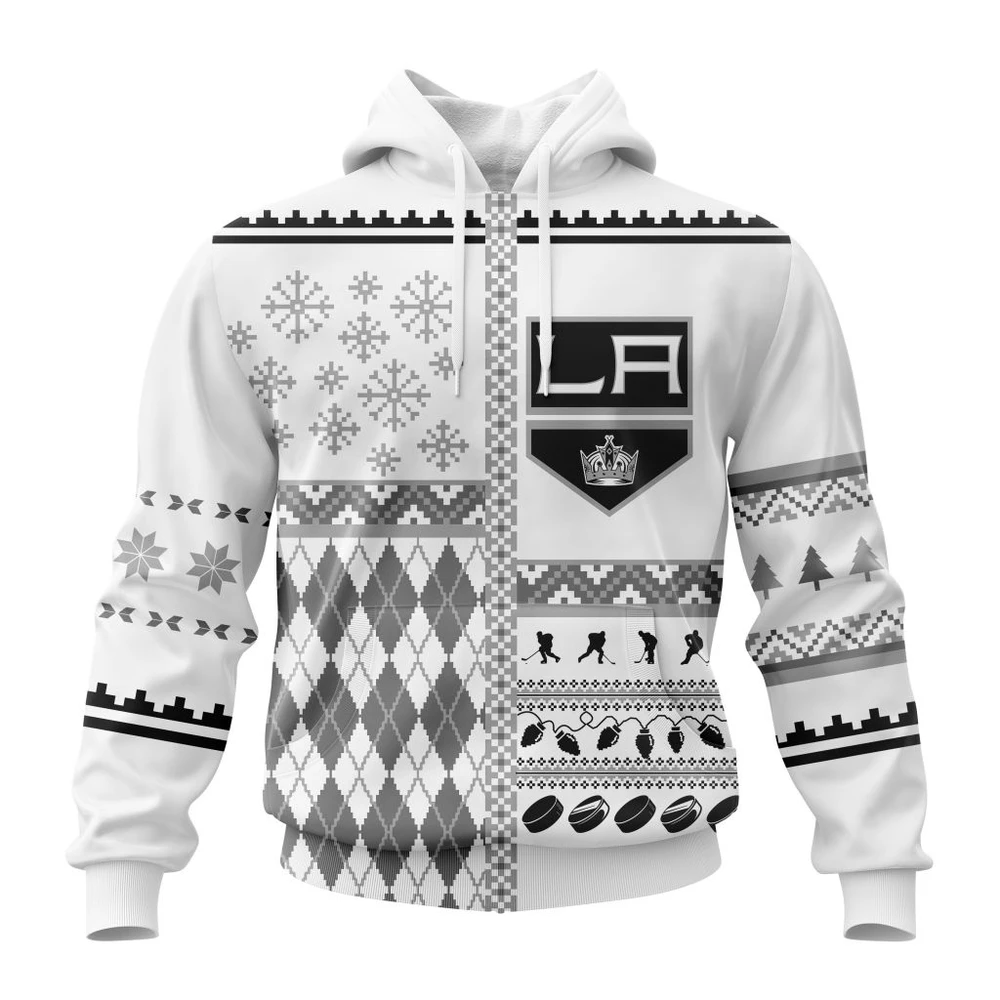 Hoodie NHL Los Angeles Kings, Specialized Unisex Christmas Is Coming V01 QTNHL080524A2911HD