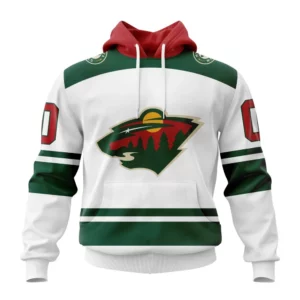 Hoodie NHL Minnesota Wild Away Kits QTNHL080524A1698HD