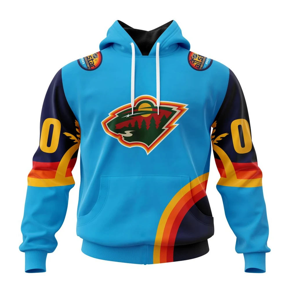 Hoodie NHL Minnesota Wild Special All-Star Game Design With Atlantic Ocean QTNHL080524A2565HD