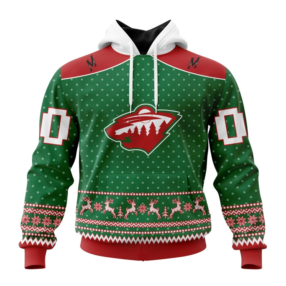 Hoodie NHL Minnesota Wild Special Christmas Apparel St2201 QTNHL080524A3042HD